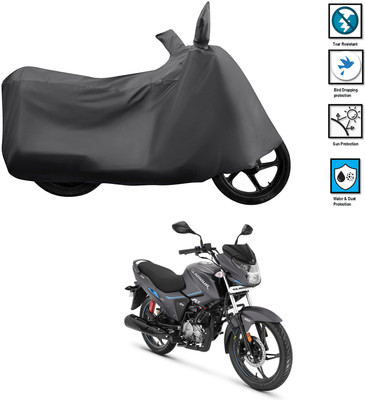 GOSHIV-car and bike accessories Waterproof Two Wheeler Cover for Hero(Glamour i3s BS6, Grey)