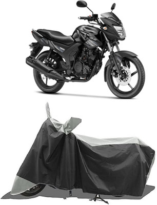 GROFATIK Two Wheeler Cover for Yamaha(SZ RR V2.0 BS6, Grey, Black)