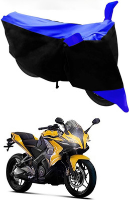 Mdstar Waterproof Two Wheeler Cover for Bajaj(Pulsar SS400, Blue, Black)