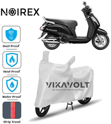 NOIREX Waterproof Two Wheeler Cover for Suzuki(Access 125, Silver)