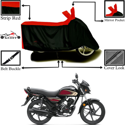 AASHTIK MART Two Wheeler Cover for Honda(Dream Neo, Red, Black)