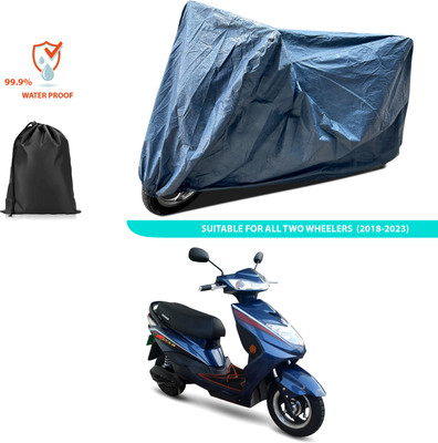 CODOKI Waterproof Two Wheeler Cover for Okinawa(Ridge, Blue)