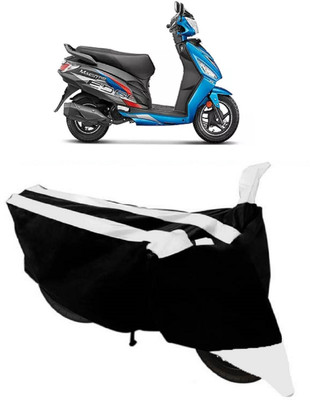 ABORDABLE Two Wheeler Cover for Hero(Maestro Edge 110 BS6, Black, White)