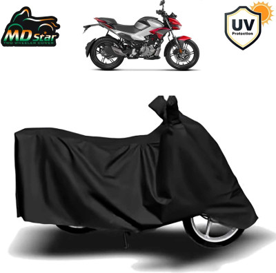Mdstar Waterproof Two Wheeler Cover for Hero(Xtreme 160 R, Black)