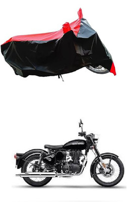 VESMEI Two Wheeler Cover for Royal Enfield(Standard 350, Red)
