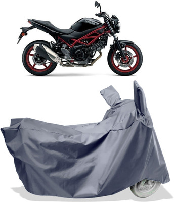 Amexride Two Wheeler Cover for Suzuki(SV650 BS6, Grey)