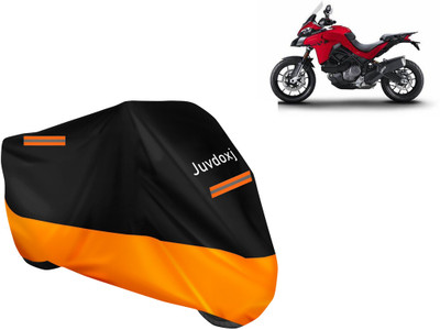 Juvdoxj Waterproof Two Wheeler Cover for Ducati(Multistrada, Orange)