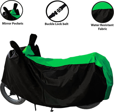 Kappihun Waterproof Two Wheeler Cover for Revolt(Fame, Green, Black)