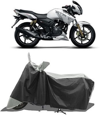 GROFATIK Two Wheeler Cover for TVS(Apache RTR 180, Grey)