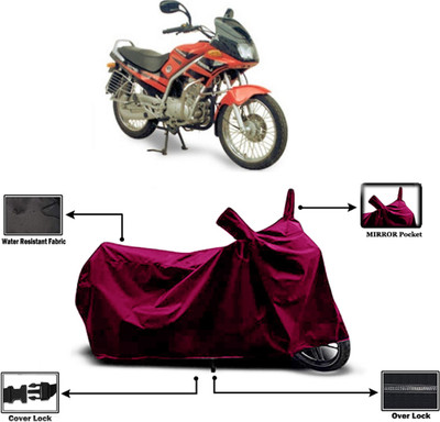Amexride Two Wheeler Cover for Kinetic(GF Lazer, Maroon)