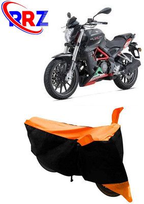 RRZ Waterproof Two Wheeler Cover for Benelli(TNT 25, Black, Orange)