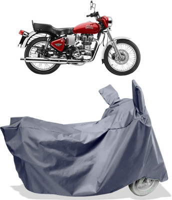 Amexride Two Wheeler Cover for Royal Enfield(Electra 4S, Grey)