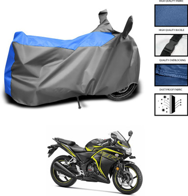 DeepShakshi AUTOMOTIVE Two Wheeler Cover for Honda(CBR 250R, Grey, Blue)