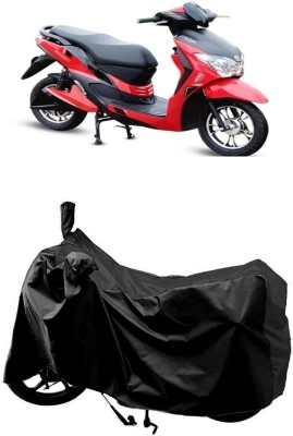 MMSSTAR Waterproof Two Wheeler Cover for Hero(Electric Dash, Black)