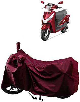 Mdstar Waterproof Two Wheeler Cover for Hero(Destini 125, Maroon)