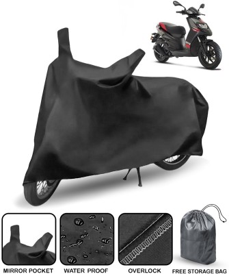 AutoRetail Waterproof Two Wheeler Cover for Aprilia(SR 125, Black)