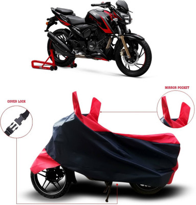 AASHTIK MART Two Wheeler Cover for TVS(Apache RTR 310, Red)