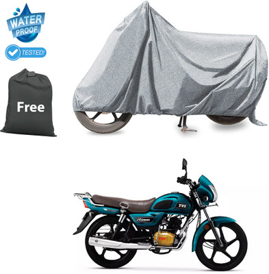 CODOKI Waterproof Two Wheeler Cover for TVS(Radeon, Silver)