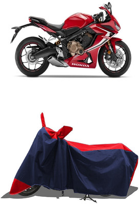 SUGASHRI Waterproof Two Wheeler Cover for Honda(CBR500R, Red, Blue)