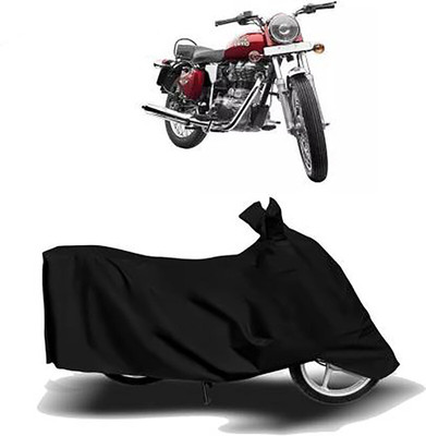 Mdstar Waterproof Two Wheeler Cover for Royal Enfield(Electra 4S, Black)