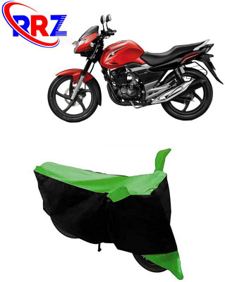 RRZ Waterproof Two Wheeler Cover for Suzuki(GS 150R, Black, Green)