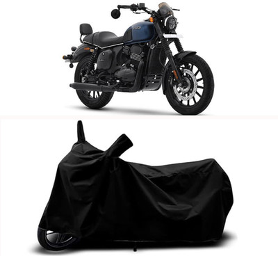 RABABLI Waterproof Two Wheeler Cover for Yezdi(Roadster 650, Black)