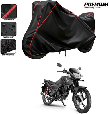 DeepShakshi AUTOMOTIVE Waterproof Two Wheeler Cover for Honda(SP 125, Black, Red)