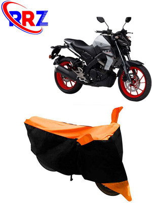 RRZ Waterproof Two Wheeler Cover for Yamaha(MT 15, Black, Orange)