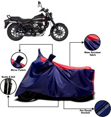 SK AUTO Waterproof Two Wheeler Cover for Bajaj(Avenger 220 Street, Red, Blue)