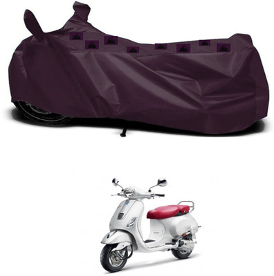 ZEDTEEK Waterproof Two Wheeler Cover for Piaggio(Black)