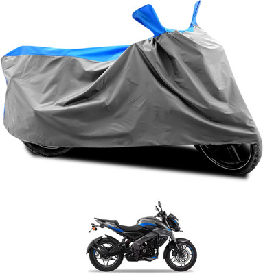 CODOKI Waterproof Two Wheeler Cover for Bajaj(Pulsar 200NS FI, Grey, Blue)
