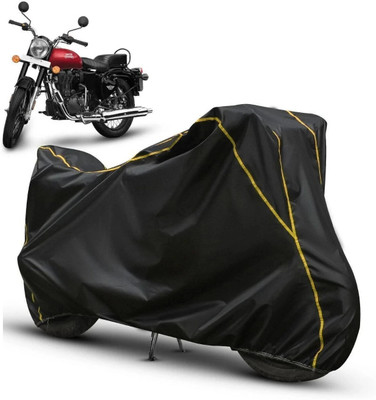 xodi Waterproof Two Wheeler Cover for Royal Enfield(Bullet 350, Black, Yellow)
