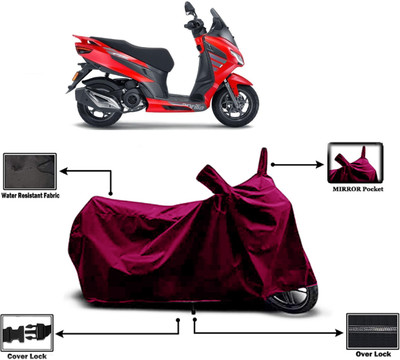 Amexride Two Wheeler Cover for Aprilia(SXR 160, Maroon)