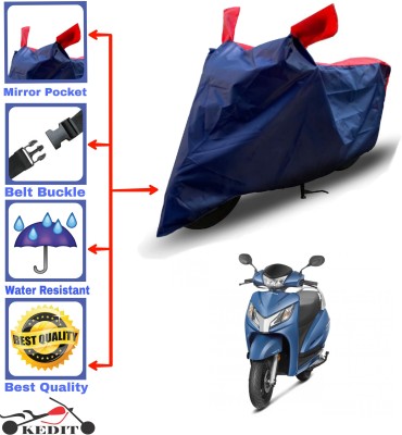 KEDIT Two Wheeler Cover for Honda(Activa 6G, Red, Blue)