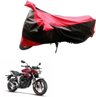 Mdstar Waterproof Two Wheeler Cover for Suzuki(Black, Red)