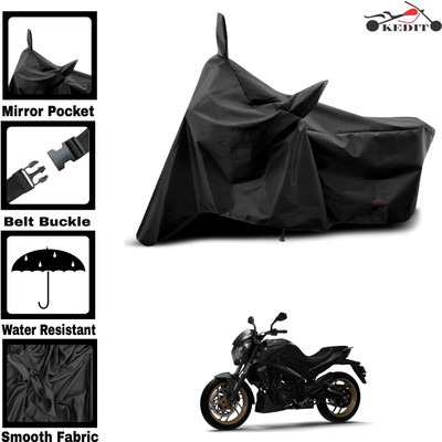 KEDIT Two Wheeler Cover for Universal For Bike(Dominar 250, Black)