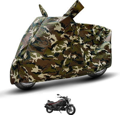 Auto Hub Waterproof Two Wheeler Cover for Suzuki(Intruder 250, Brown)