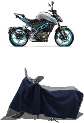 SUGASHRI Waterproof Two Wheeler Cover for CFMoto(300NK, Grey, Blue)