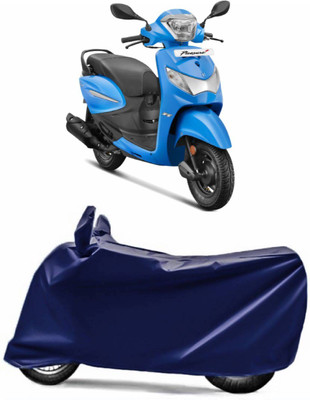 PODWILS Two Wheeler Cover for Hero(Pleasure Plus, Blue)