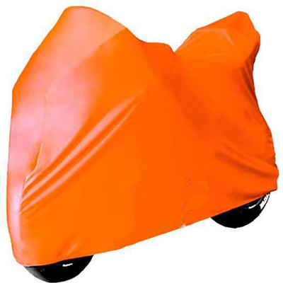 THE REAL ARV Waterproof Two Wheeler Cover for Bajaj(Pulsar 135 LS DTS-i, Orange)