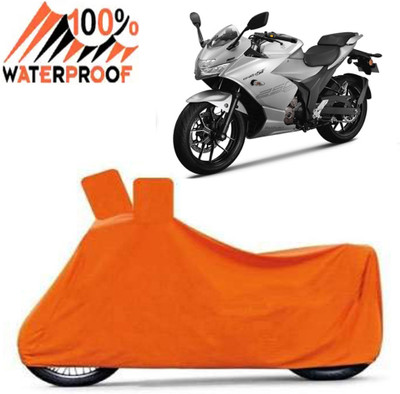 Autoinnovation Waterproof Two Wheeler Cover for Suzuki(Gixxer SF 250, Orange)
