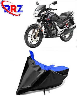 RRZ Waterproof Two Wheeler Cover for Hero(CBZ Extreme, Black, Blue)