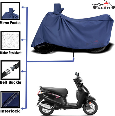 KEDIT Two Wheeler Cover for Hero(Pleasure, Blue)