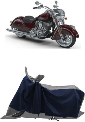 SUGASHRI Waterproof Two Wheeler Cover for Indian(Chief Vintage, Grey, Blue)