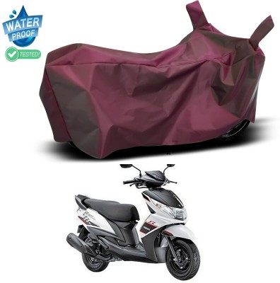 Ascension Waterproof Two Wheeler Cover for Yamaha(Ray Z, Maroon)