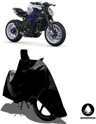 Amexride Waterproof Two Wheeler Cover for MV Agusta(Dragster800 RR, Black)