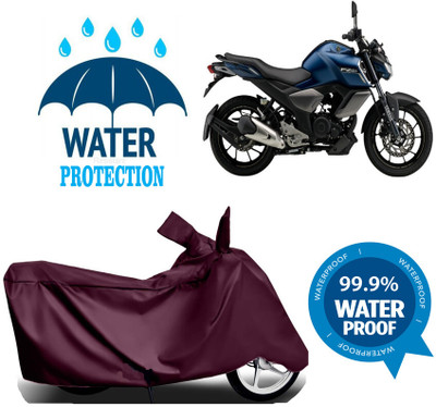 RTS COLLECTIONS Waterproof Two Wheeler Cover for Yamaha(FZ S V3.0 FI, Maroon)