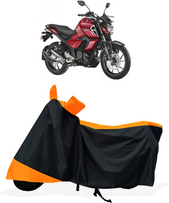 Tricway Two Wheeler Cover for Yamaha(FZ-S Fi Version 3.0 BS6, Orange)