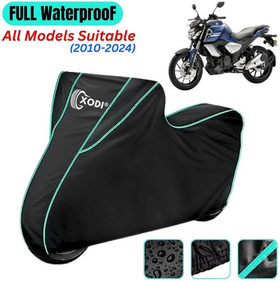 xodi Waterproof Two Wheeler Cover for Yamaha(FZ-S Fi Version 3.0 BS6, Black, Blue, Multicolor)