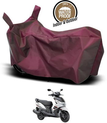 KEDIT Two Wheeler Cover for Yamaha(Ray Z, Maroon)